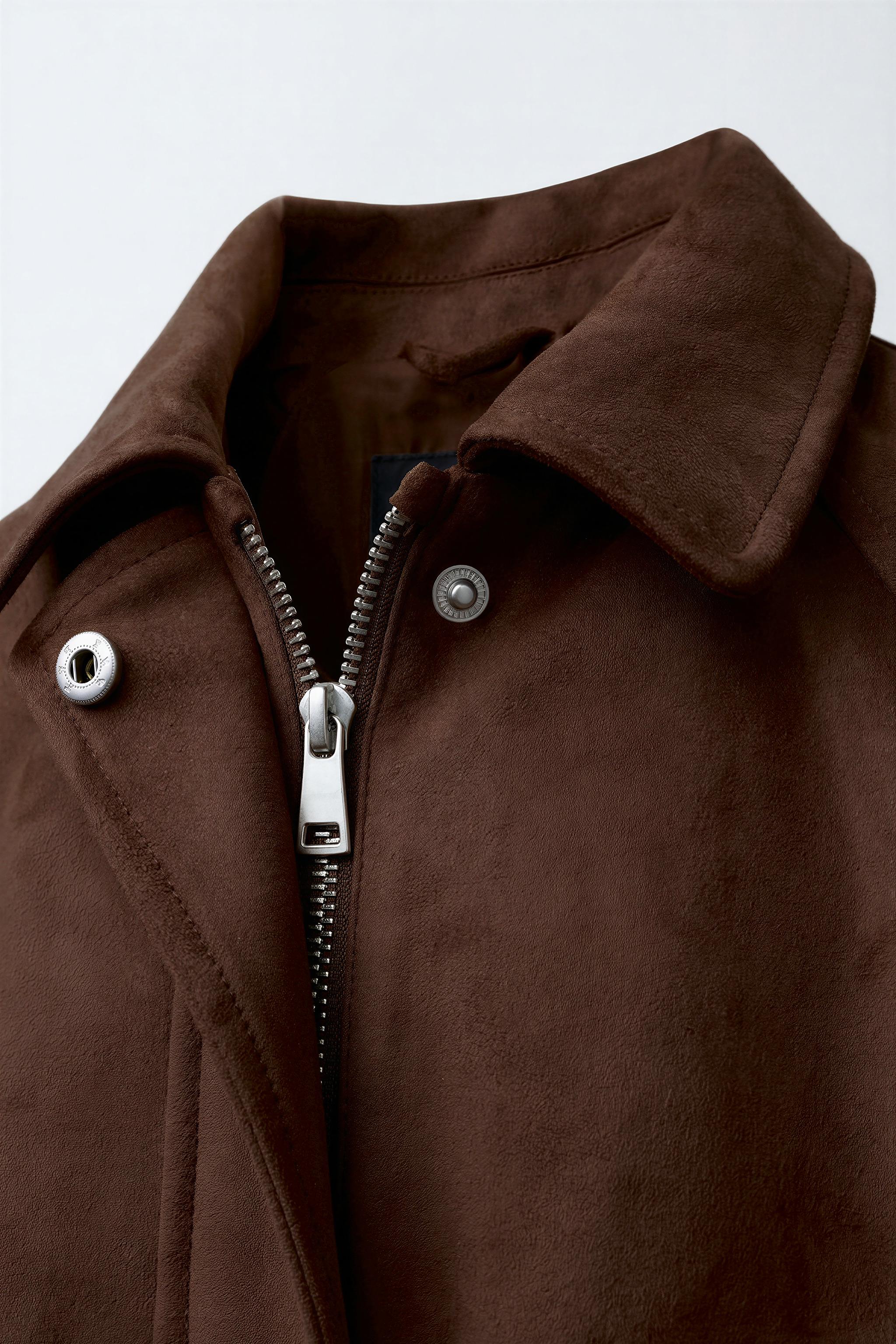 BLOUSON BOMBER EFFET DAIM